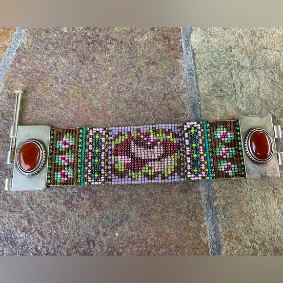 Chili Rose Jewelry - Chili Rose Beadz Beautiful Handmade Jenna Rose Bead & Sterling Silver Bracelet